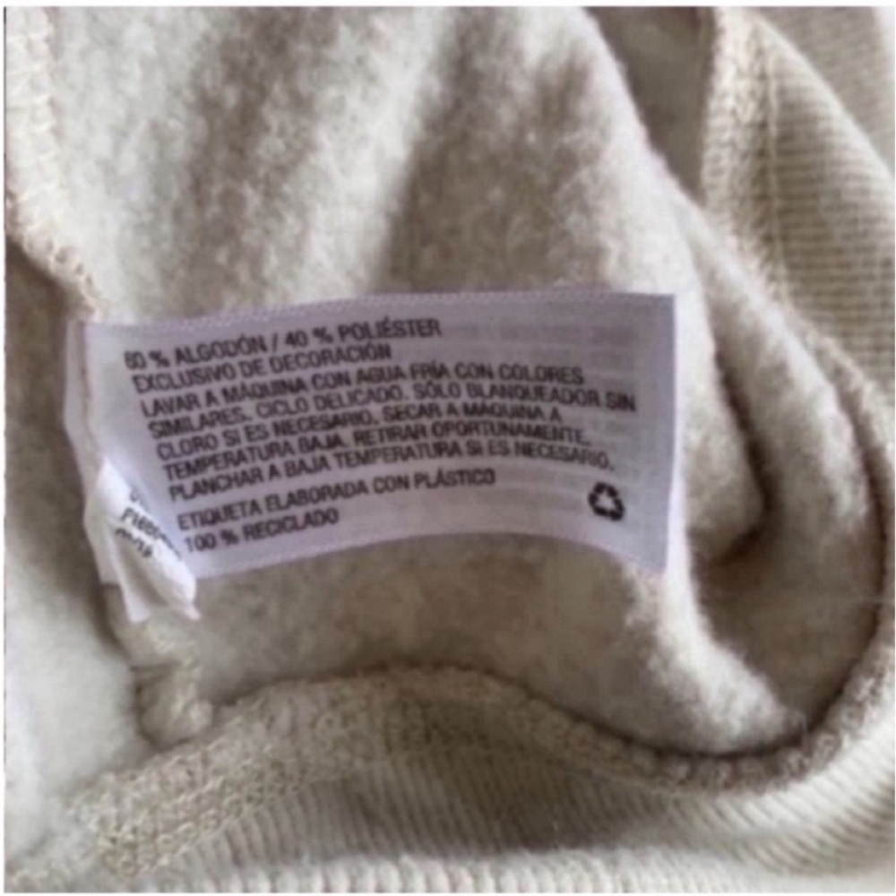 Universal Thread Cream Sweatshirt with Red Text - Picture 10 of 11